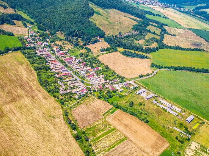 Letecké snímky obcí