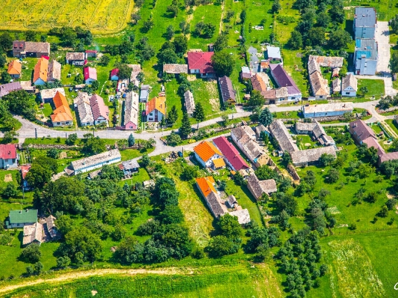 Letecké snímky obcí