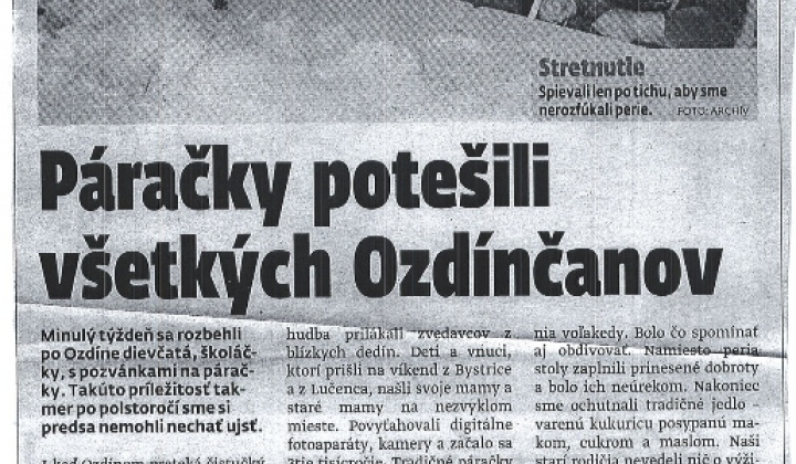 1. fotografia fotogalérie Naša obec