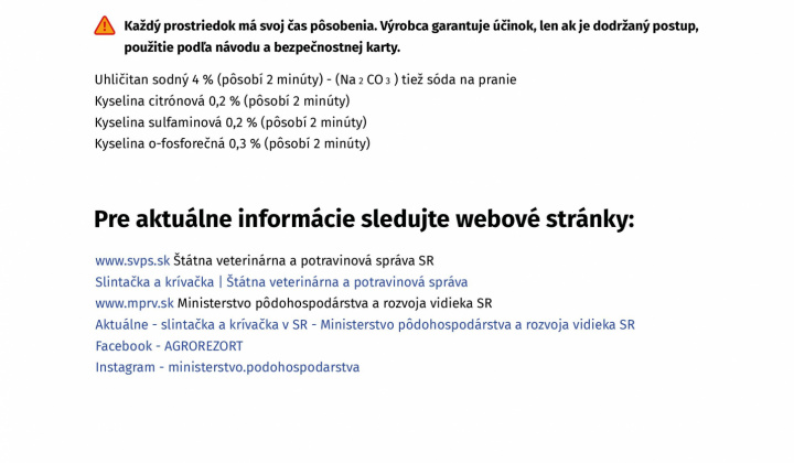 8. fotografia fotogalérie Slintačka a krívačka 2025 - dôležité informácie - foto
