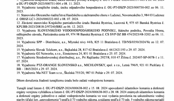7. fotografia fotogalérie Povolenie na uskutočnenie vodnej stavby 
