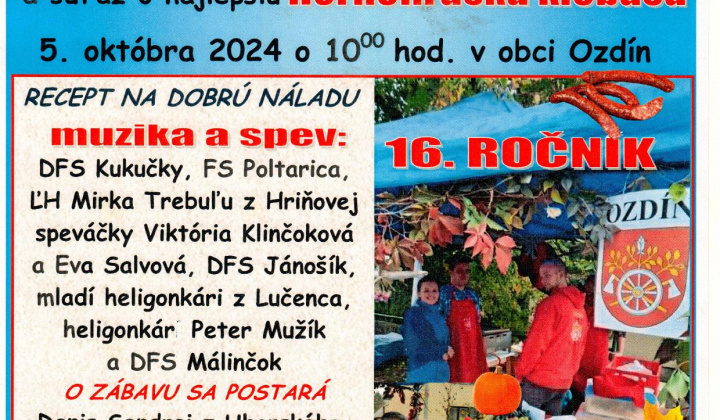 1. fotografia fotogalérie Prezentačný deň Mikroregiónu Hornohrad a súťaz o najlepšiu Hornohradskú klobásu - foto
