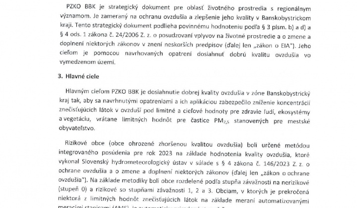 3. fotografia fotogalérie Program na zlepšenie kvality ovzdušia - Oznámenie o strategickom dokumente - foto
