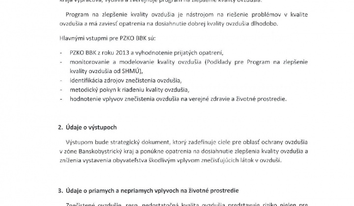14. fotografia fotogalérie Program na zlepšenie kvality ovzdušia - Oznámenie o strategickom dokumente - foto