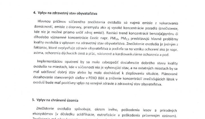 15. fotografia fotogalérie Program na zlepšenie kvality ovzdušia - Oznámenie o strategickom dokumente - foto