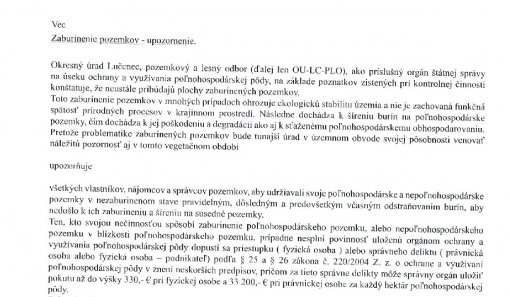 1. fotografia fotogalérie Zaburinenie pozemkov - foto