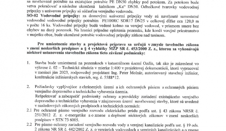 2. fotografia fotogalérie Verejná vyhláška územné rozhodnutie - foto