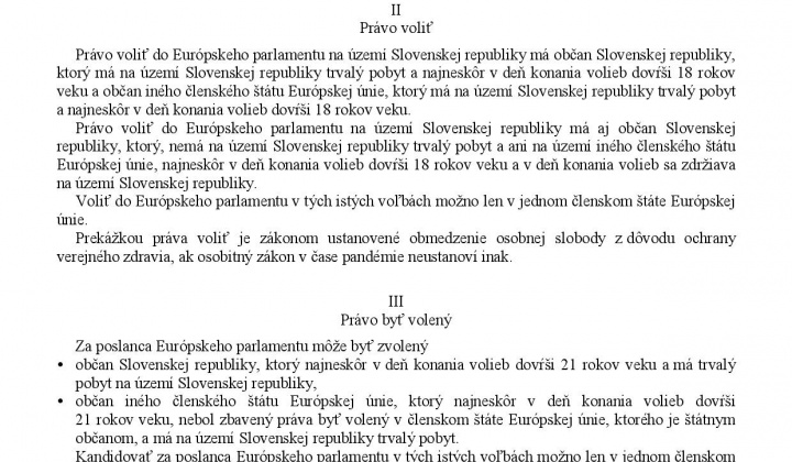 1. fotografia fotogalérie Voľby do Európskeho parlamentu - informácia pre voliča - foto
