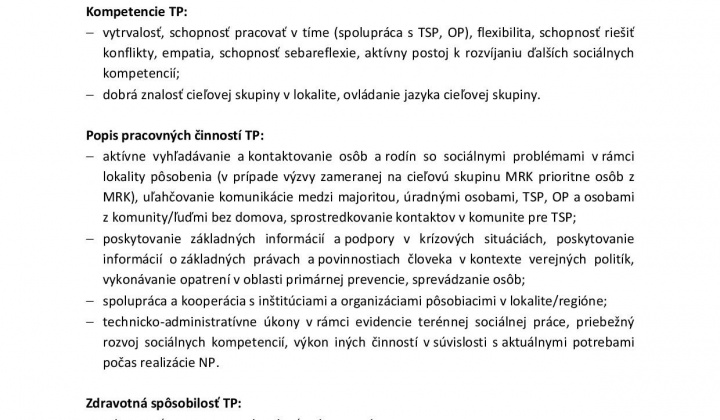 2. fotografia fotogalérie Oznam o VK  na TSP TP - foto