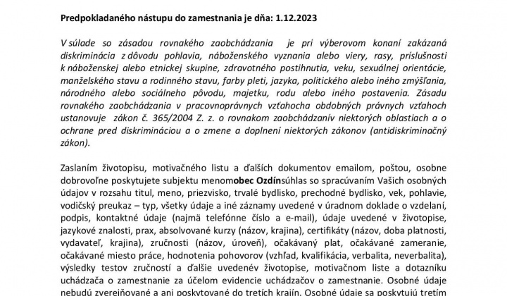 3. fotografia fotogalérie Oznam o VK  na TSP TP - foto