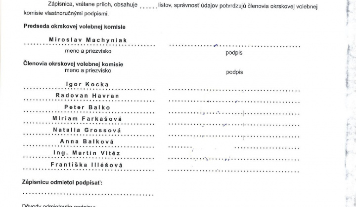 3. fotografia fotogalérie zápisnica Voľby do NR SR 2023 okr.2 - foto