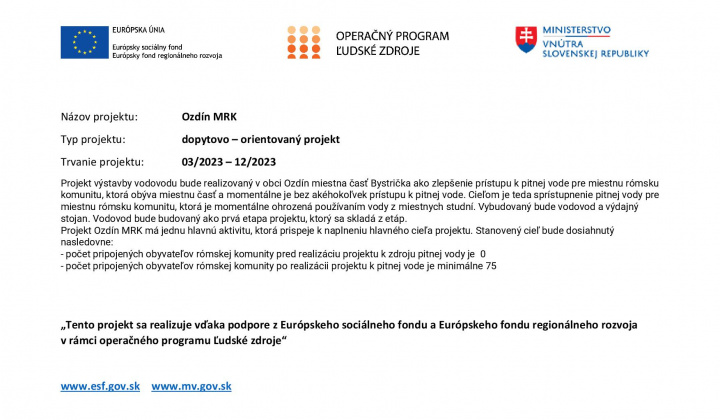 1. fotografia fotogalérie Ozdín MRK - foto