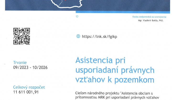 1. fotografia fotogalérie NP A - PVP Asistencia pri usporiadaní vzťahov k pozemkov MRK