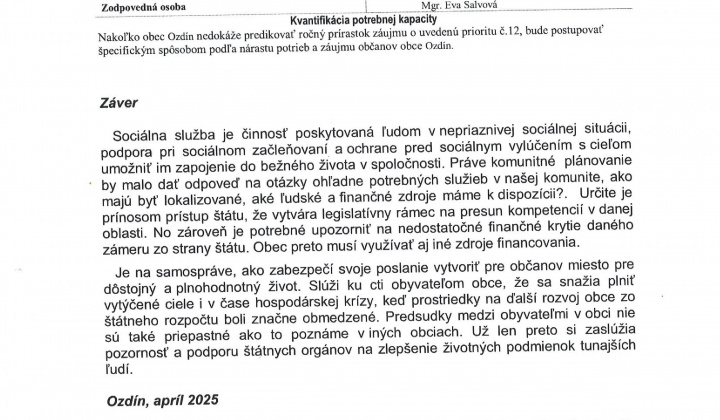 5. fotografia fotogalérie Komunitný plán sociálnych služieb