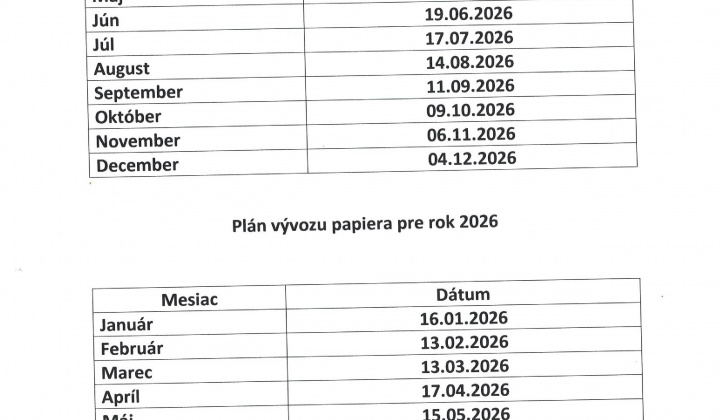 2. fotografia fotogalérie Plán vývozu na rok 2026