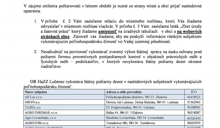 1. fotografia fotogalérie Zber úrody a žatevné práce - prijatie preventívnych opatrení na zníženie požiarovosti